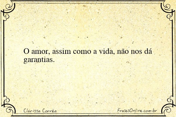 Frase de Clarissa Corrêa