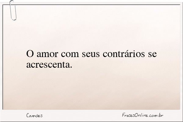 Frase de Camões