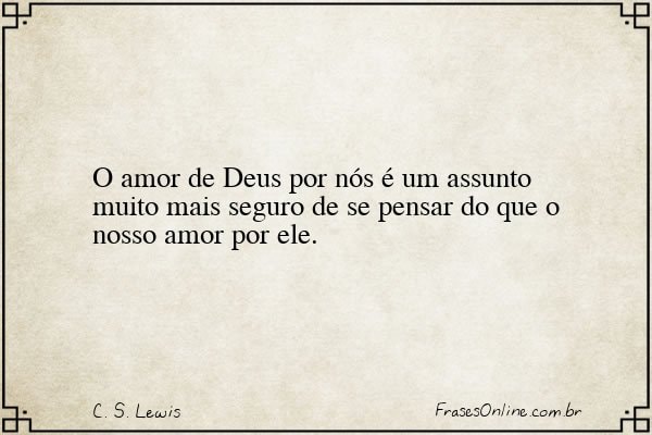 Frase de C. S. Lewis