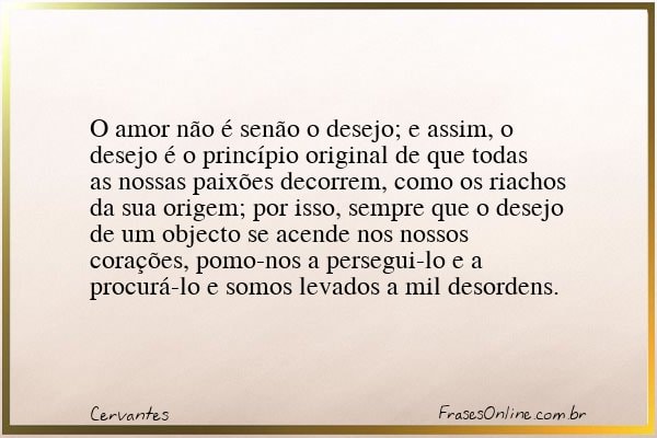 Frase de Cervantes