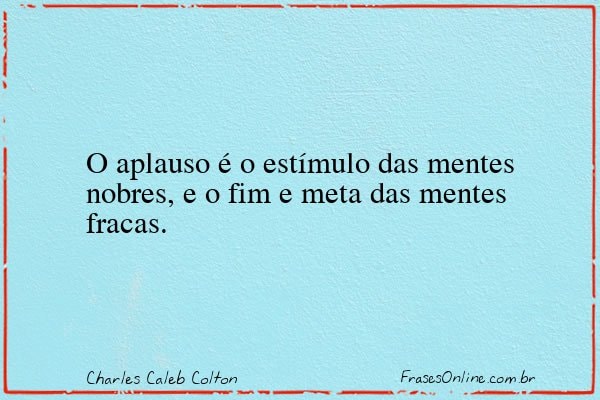 Frase de Charles Caleb Colton