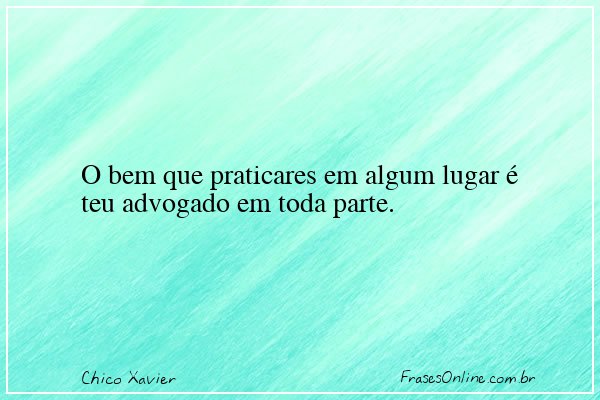Frase de Chico Xavier