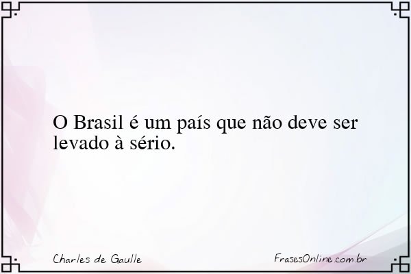 Frase de Charles de Gaulle