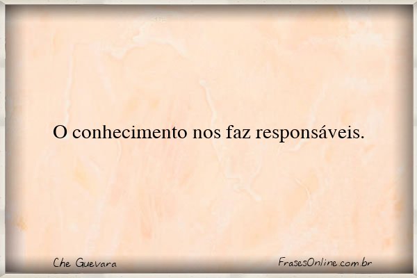 Frase de Che Guevara