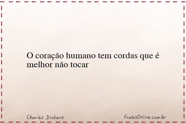 Frase de Charles Dickens