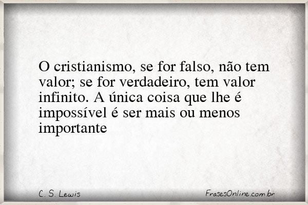 Frase de C. S. Lewis