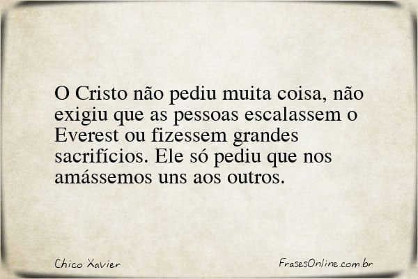 Frase de Chico Xavier
