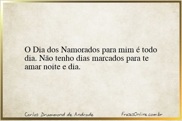 Frase de Carlos Drummond de Andrade