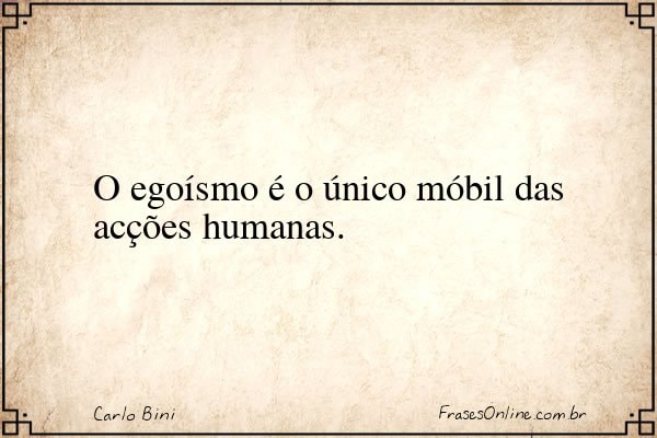 Frase de Carlo Bini