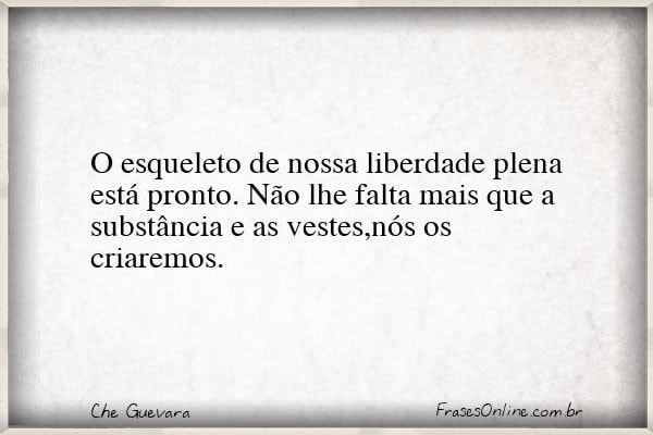Frase de Che Guevara