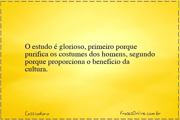 Frase de Cassiodoro