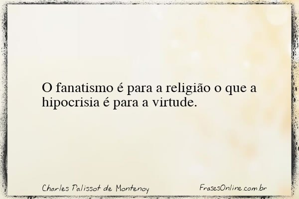 Frase de Charles Palissot de Montenoy