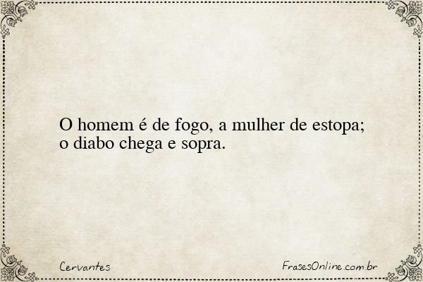 Frase de Cervantes