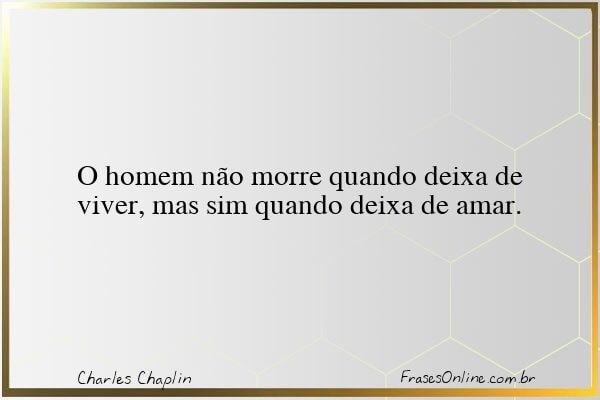 Frase de Charles Chaplin