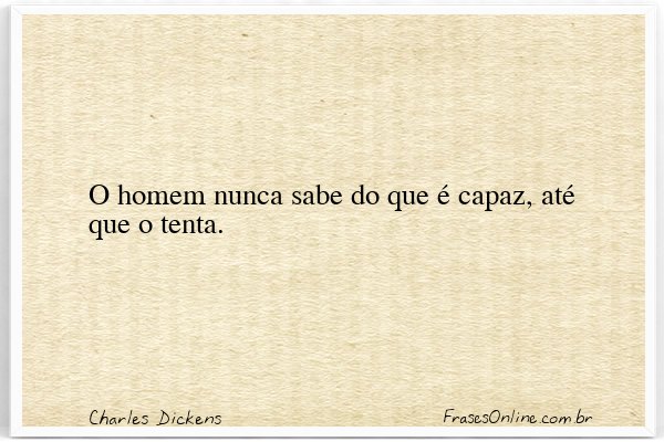 Frase de Charles Dickens