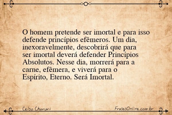 Frase de Celso Charuri