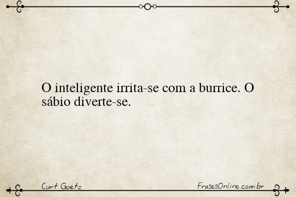 Frase de Curt Goetz