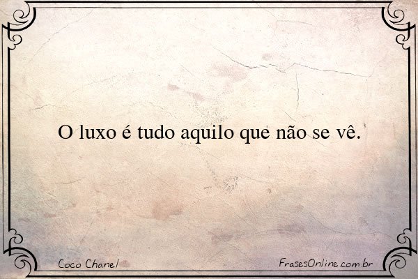 Frase de Coco Chanel