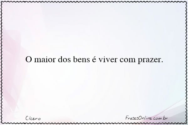 Frase de Cícero