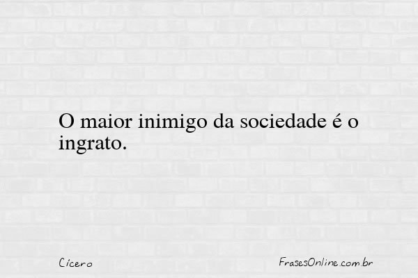 Frase de Cícero
