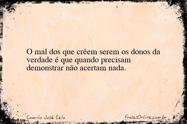 Frase de Camilo José Cela