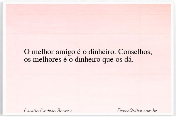 Frase de Camilo Castelo Branco