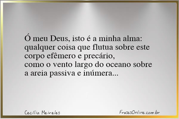 Frase de Cecília Meireles