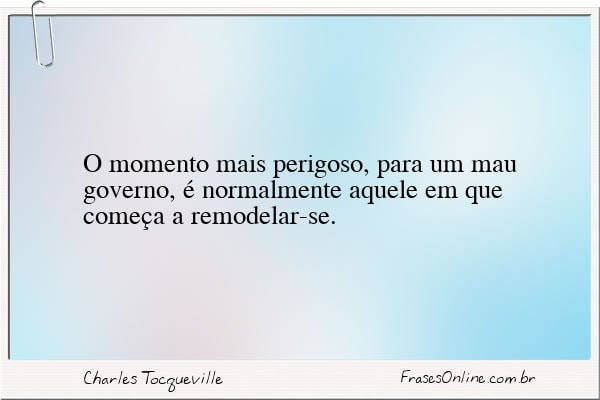 Frase de Charles Tocqueville