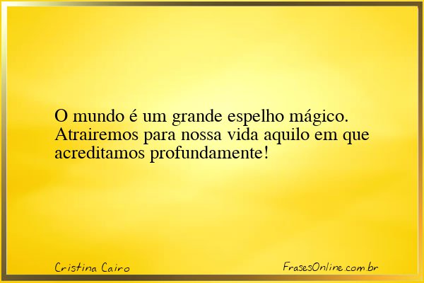 Frase de Cristina Cairo