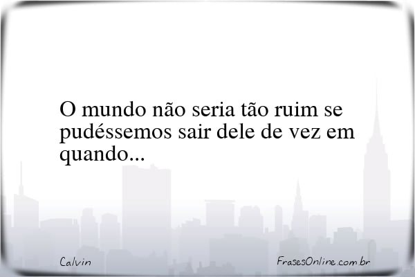 Frase de Calvin