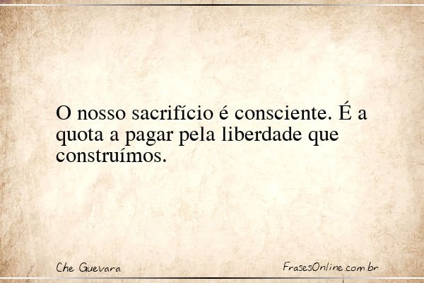 Frase de Che Guevara
