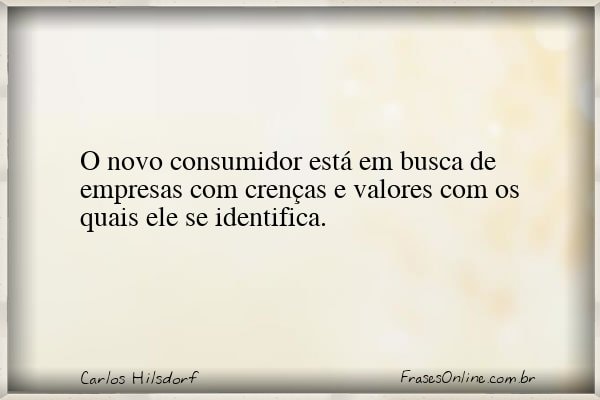 Frase de Carlos Hilsdorf