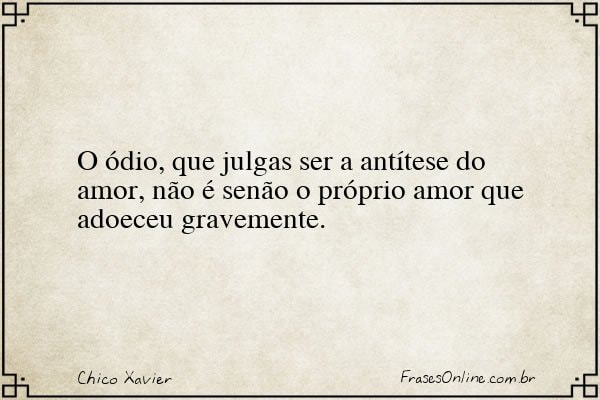 Frase de Chico Xavier