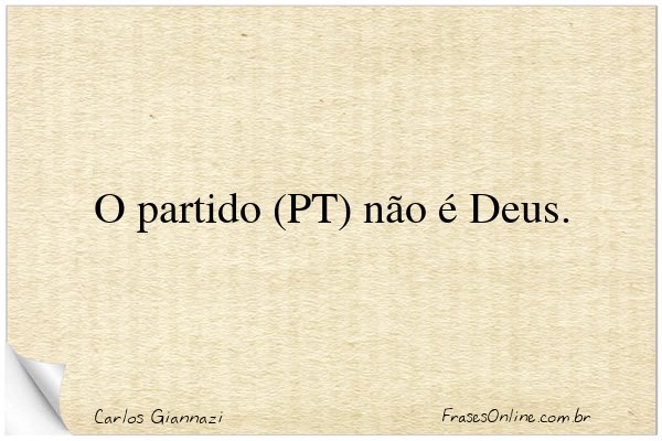 Frase de Carlos Giannazi