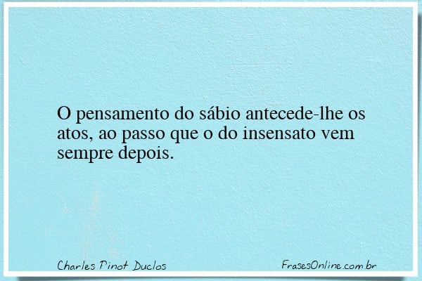 Frase de Charles Pinot Duclos
