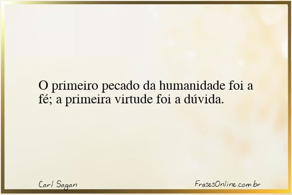 Frase de Carl Sagan
