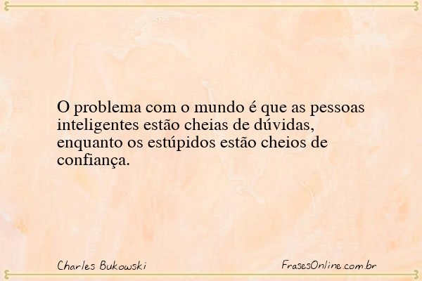 Frase de Charles Bukowski