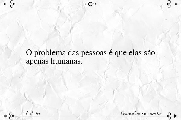 Frase de Calvin