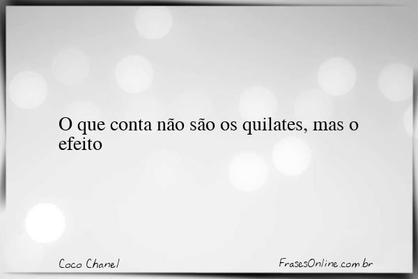 Frase de Coco Chanel