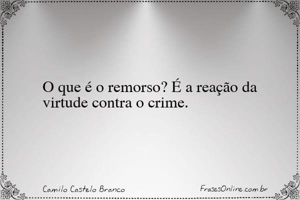 Frase de Camilo Castelo Branco