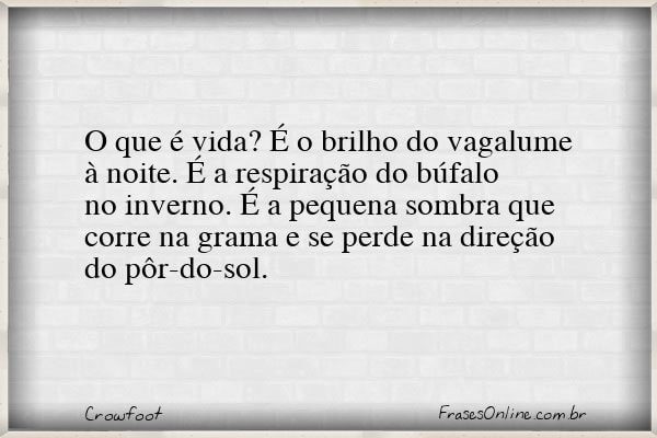 Frase de Crowfoot