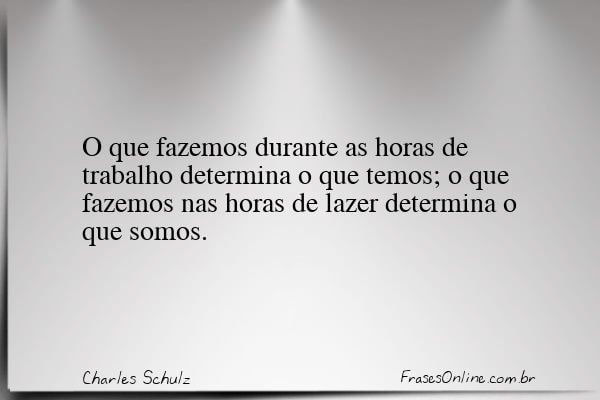 Frase de Charles Schulz