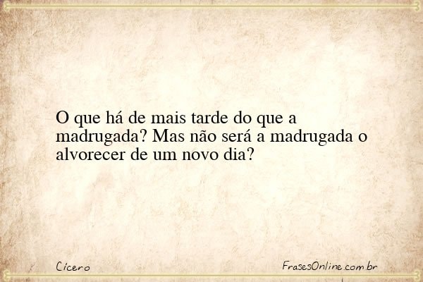 Frase de Cícero