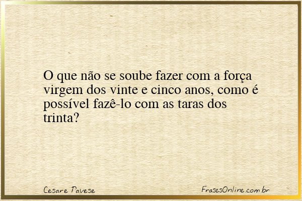 Frase de Cesare Pavese