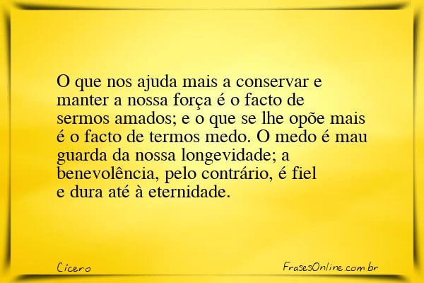 Frase de Cícero