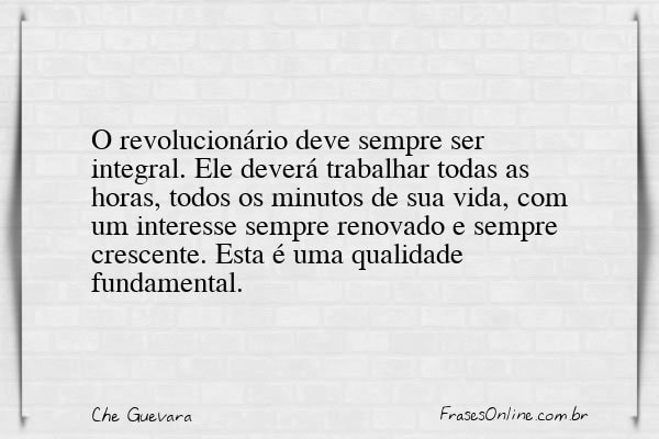 Frase de Che Guevara
