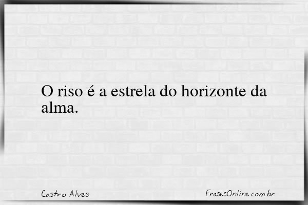 Frase de Castro Alves
