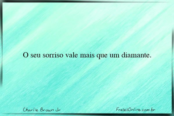 Frase de Charlie Brown Jr