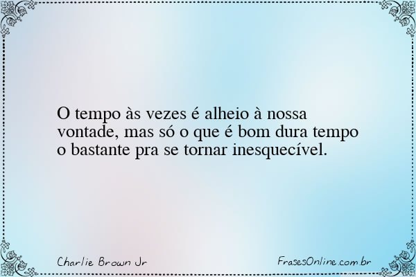 Frase de Charlie Brown Jr