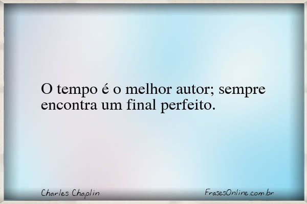 Frase de Charles Chaplin